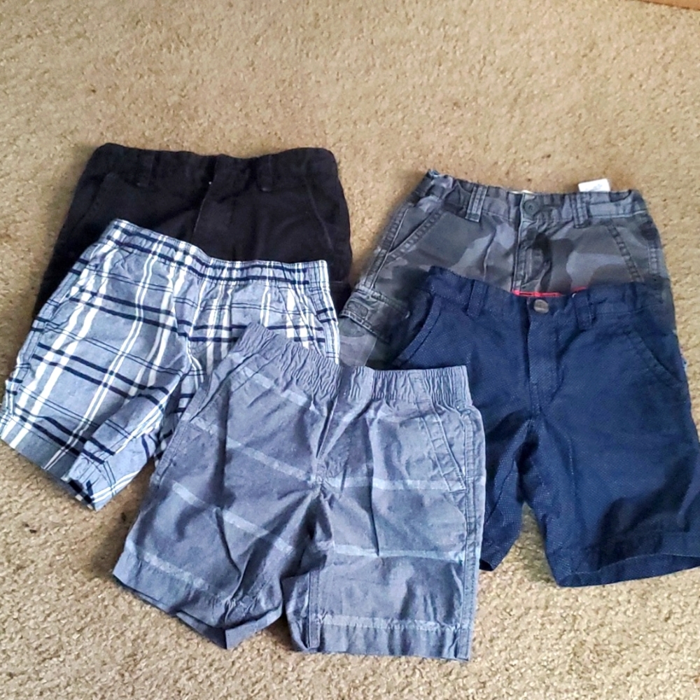 BOYS Size 5 Shorts- 5 pairs